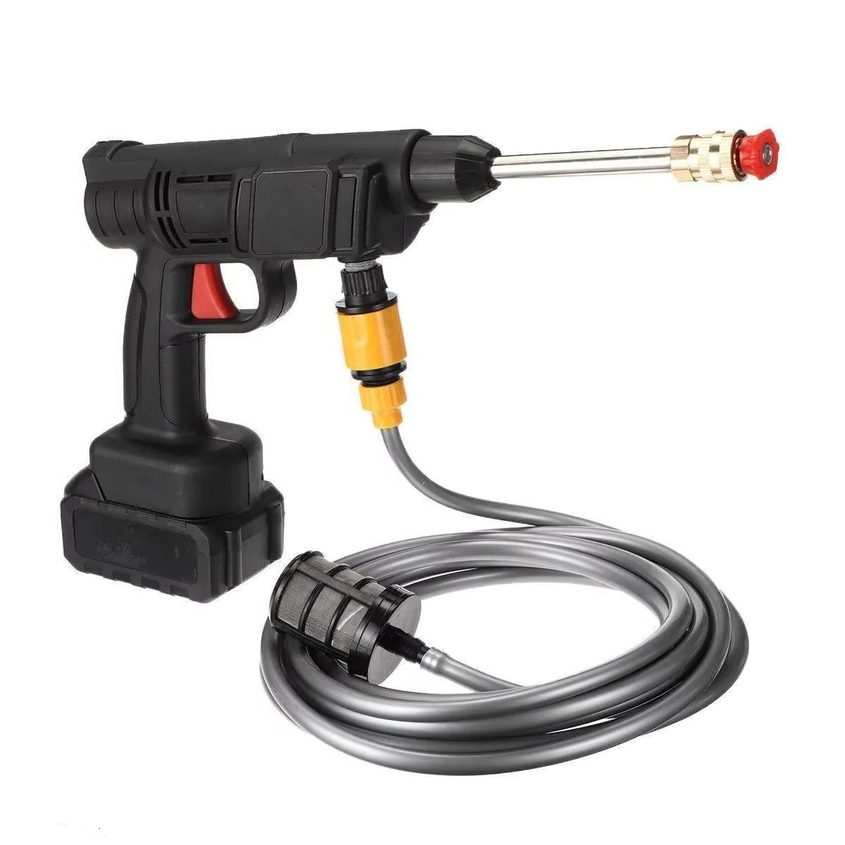 High-Pressure Water Nozzle for Cordless Car Washing