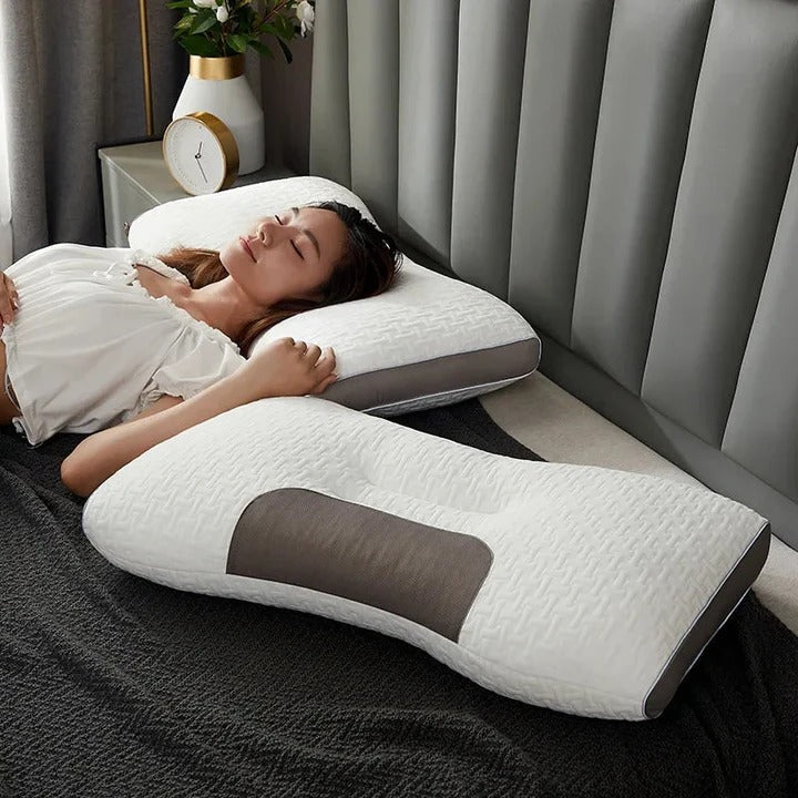 Zoned Neck and Head Support Pillow Made of Contour Memory Foam