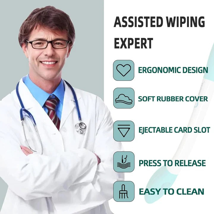 Comfort Wiping Tools, 2-Pack Long Reach Toilet Aid