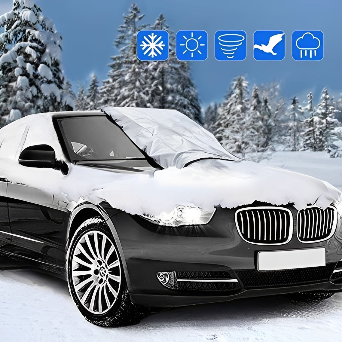 Sun Protection Magnetic Windshield Cover for Cars