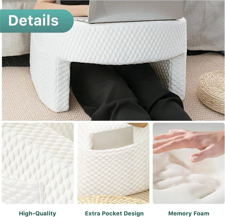 Back and Arm Support Reading Pillow for Adjustable Beds