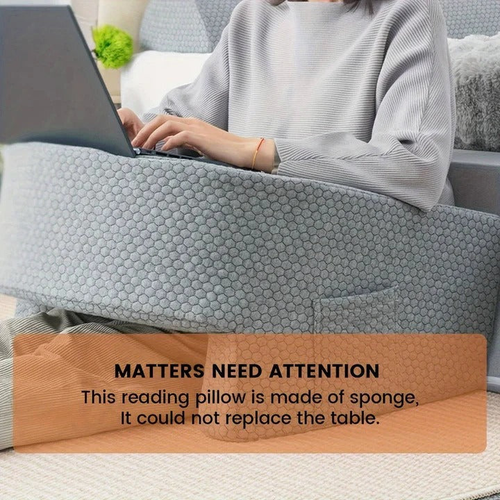 Back and Arm Support Reading Pillow for Adjustable Beds