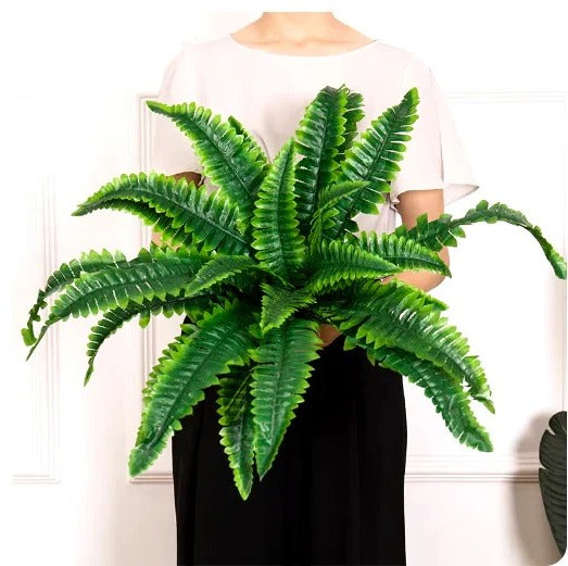 Outdoor Display Artificial Boston Fern Plant