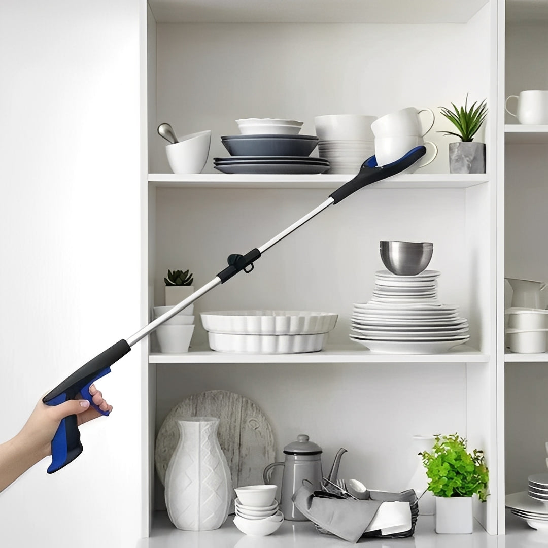 Rotating Head Reacher Tool for Accessing Difficult Spaces