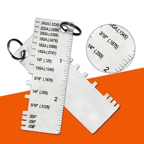 Metal and Wire Thickness Gauge for Welding Applications - Dual Function