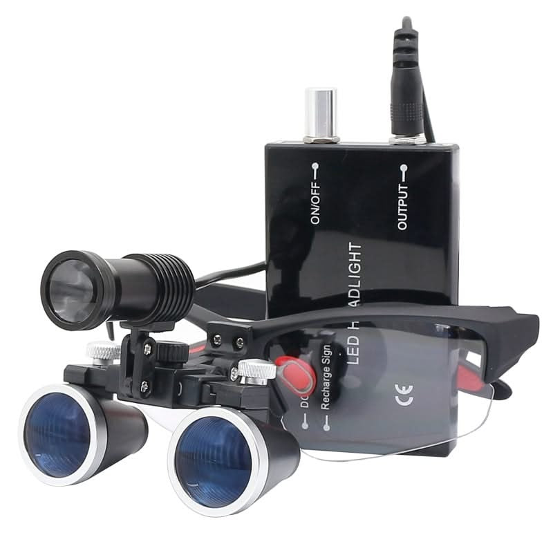 LED Lighted Headband Loupe for Surgery and Dental Magnification