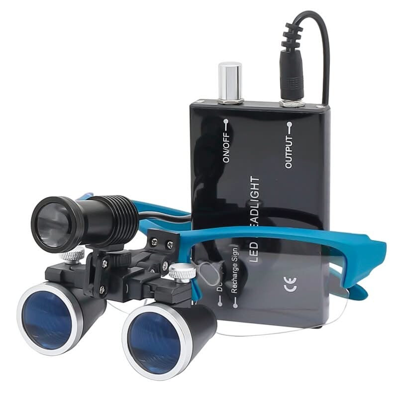 LED Lighted Headband Loupe for Surgery and Dental Magnification