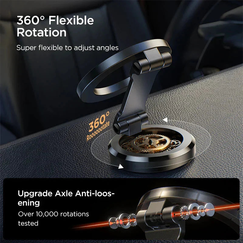 360° Rotating Magnetic Phone Mount for Cars