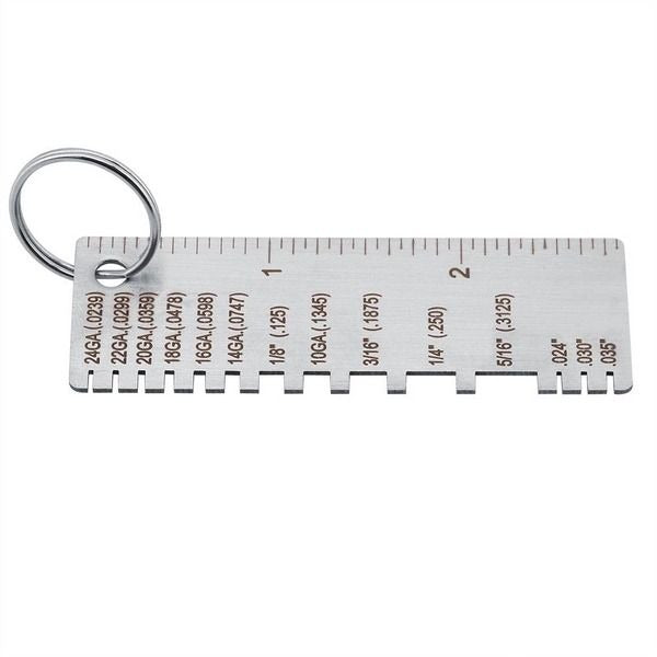 Metal and Wire Thickness Gauge for Welding Applications - Dual Function