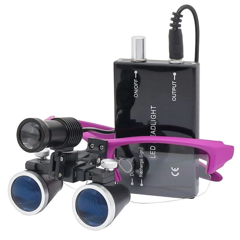 LED Lighted Headband Loupe for Surgery and Dental Magnification