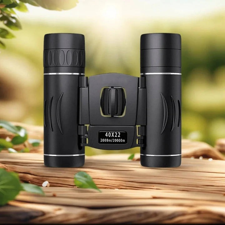 Compact 40x Binoculars with Multi-Layer Coating for Outdoor Use