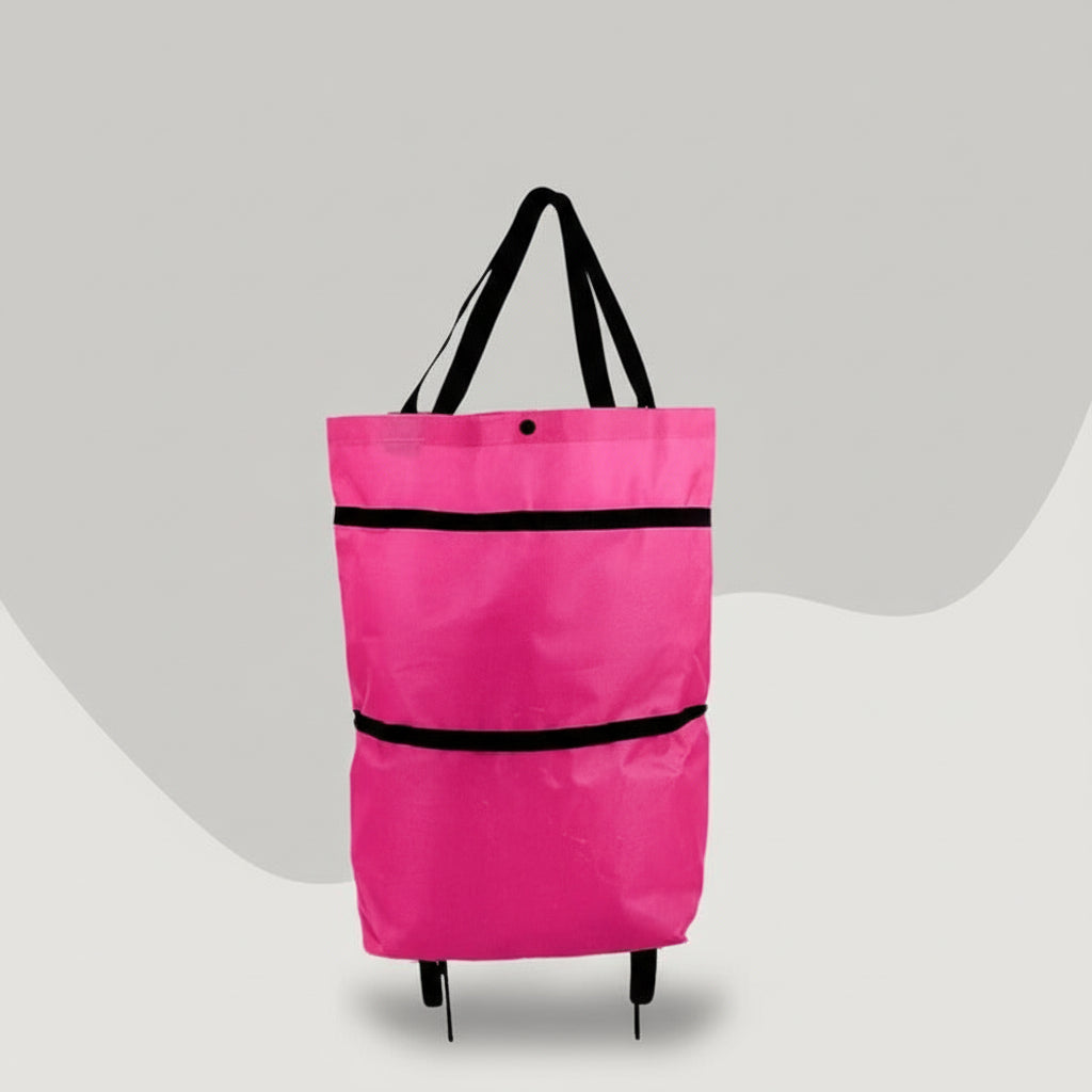 Rolling Wheels Shopping Cart Bag – Collapsible Design