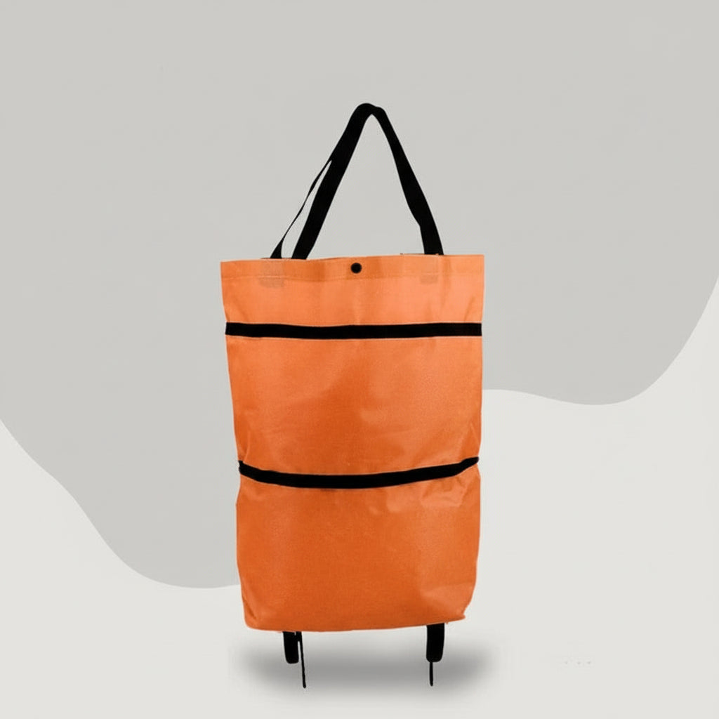 Rolling Wheels Shopping Cart Bag – Collapsible Design