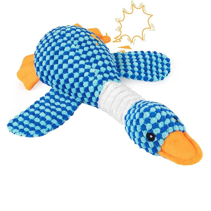 Durable Plush Fabric Chew Toy for Dogs - Squeaky Stuffed Animal