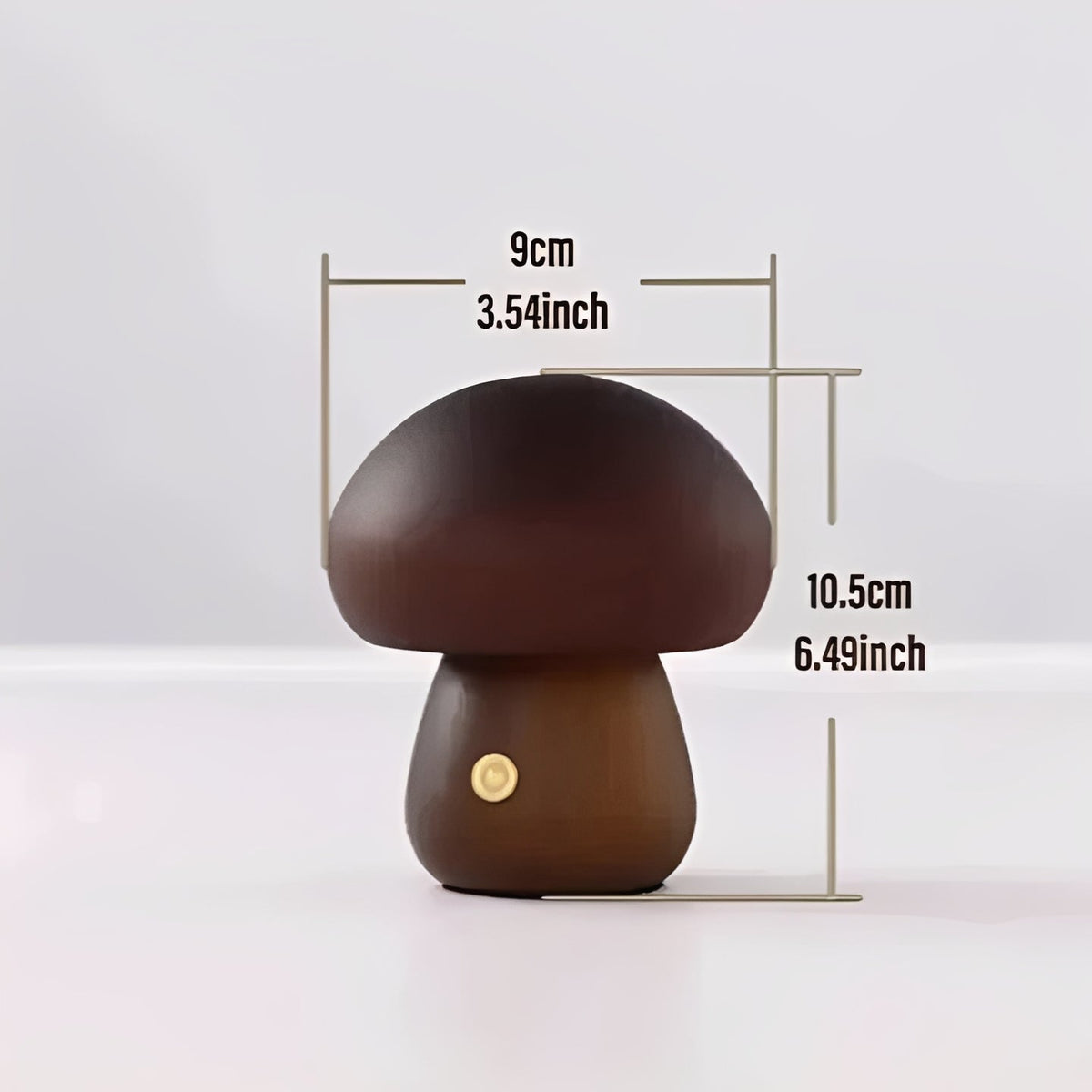 Mushroom-Shaped Table Lamp with Adjustable LED Night Light