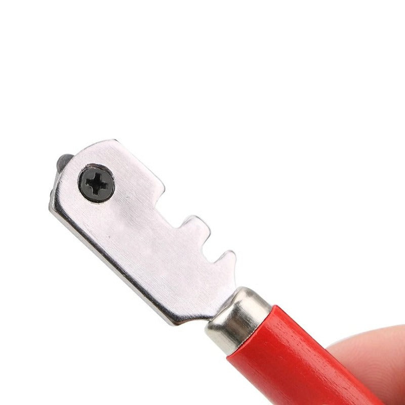 Weighted Glass and Tile Scorer with Side Notch and Diamond Tip