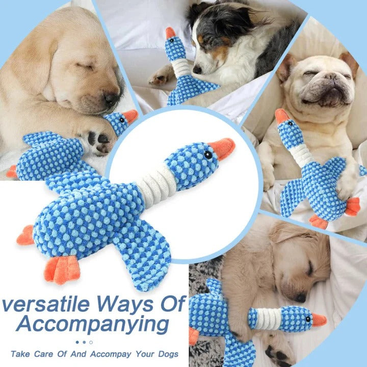 Durable Plush Fabric Chew Toy for Dogs - Squeaky Stuffed Animal