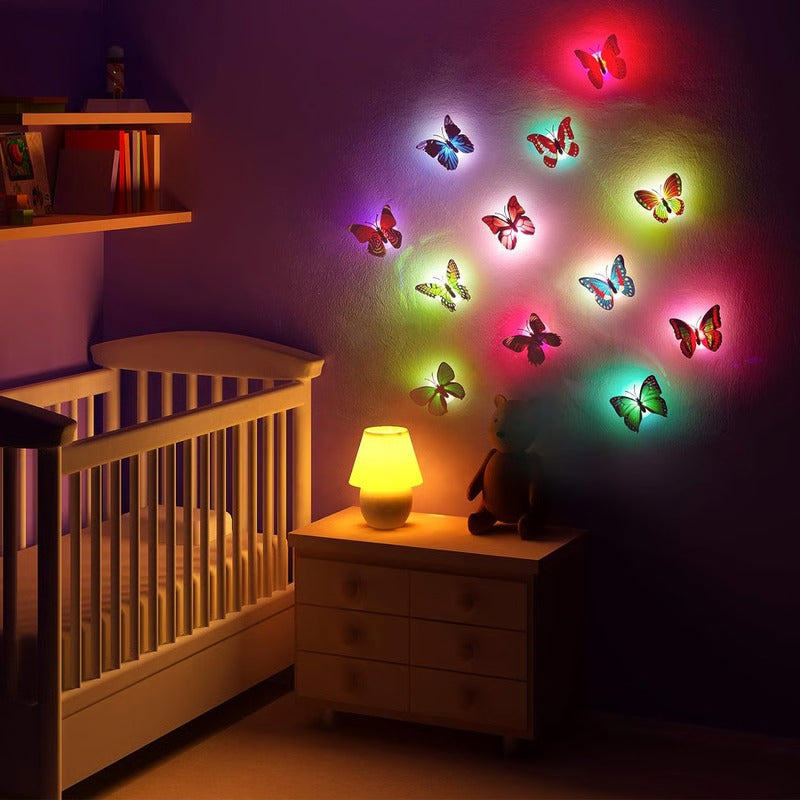 3D Butterfly Wall Art with LED Lighting Accent