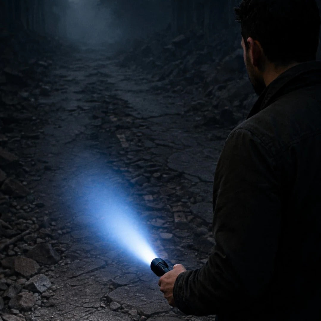 High Output Laser Flashlight in Blue Beam
