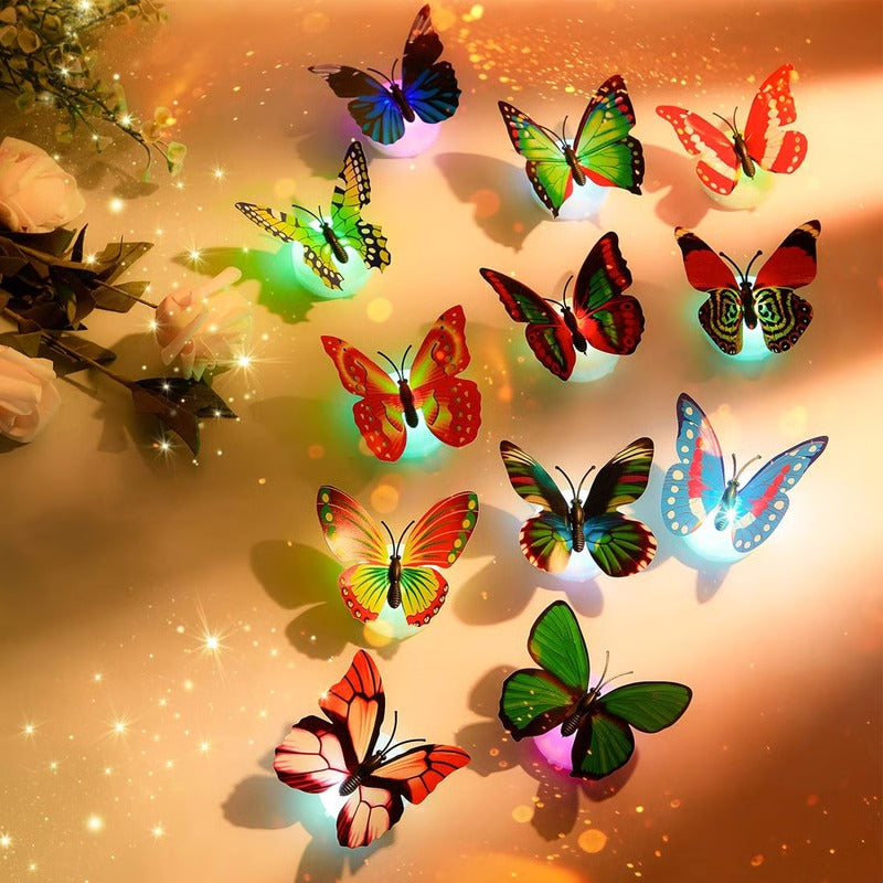 3D Butterfly Wall Art with LED Lighting Accent