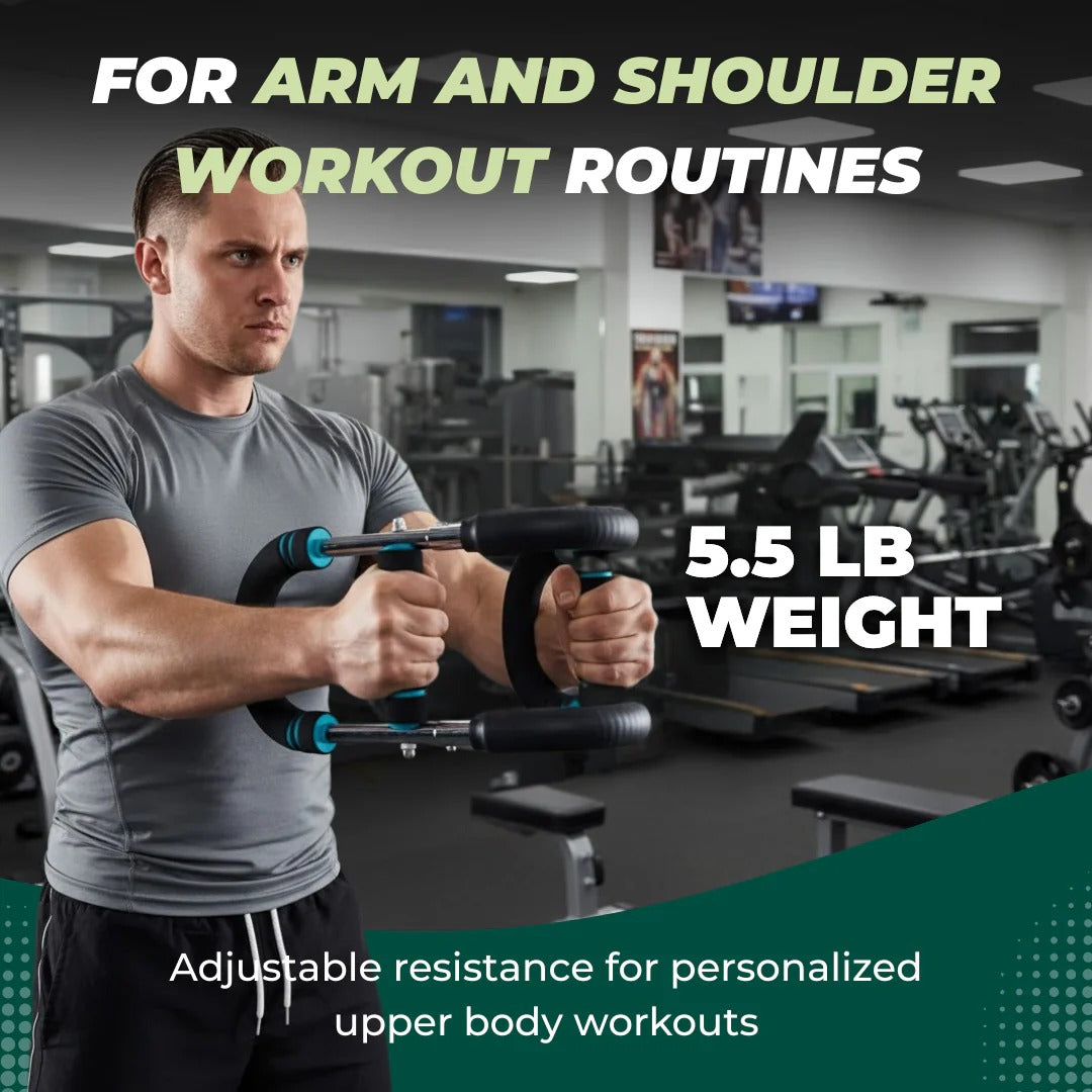 Adjustable Resistance Bar Chest Expander for Strength Training