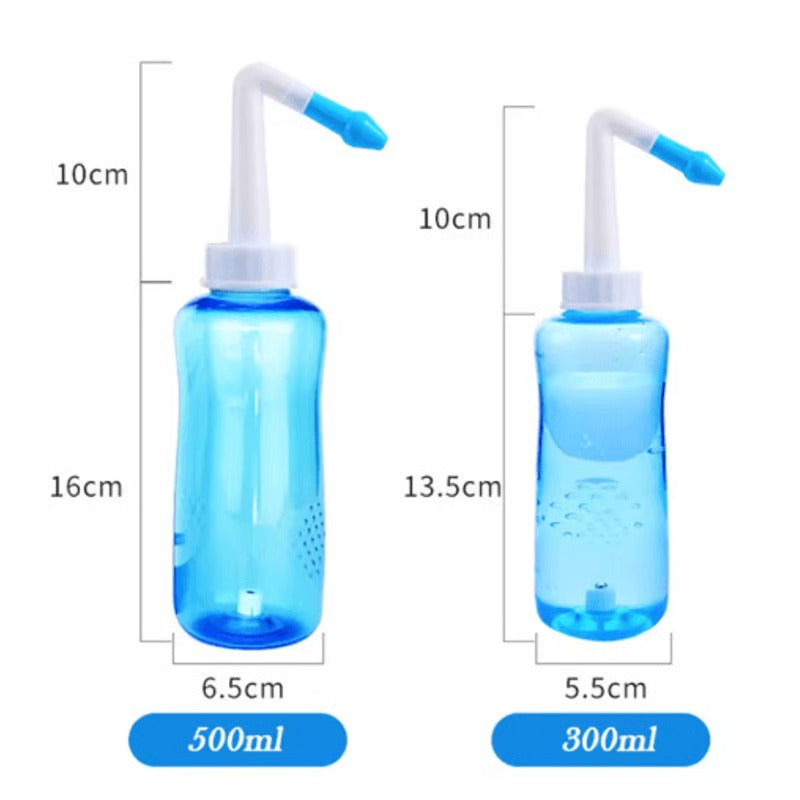 Nasal Irrigation Bottle with Flow Control Tip for Allergy Relief