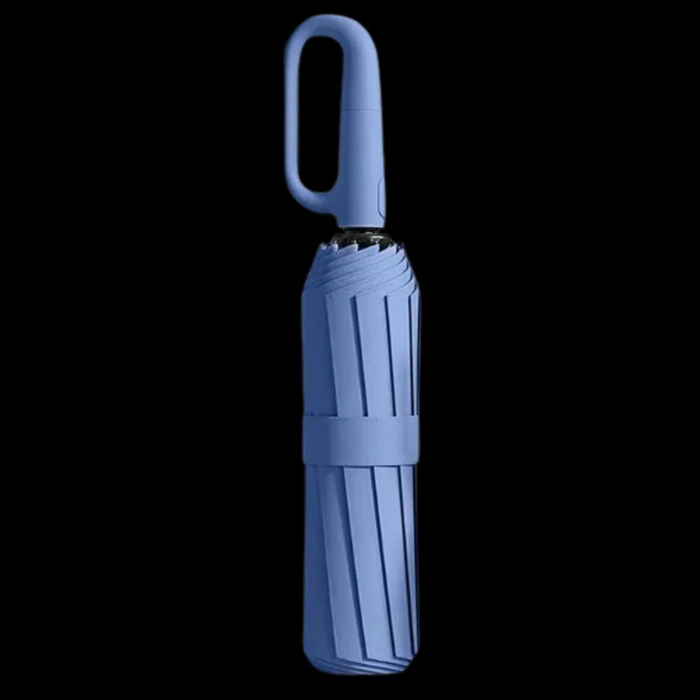 Windproof Umbrella with Automatic Locking Mechanism