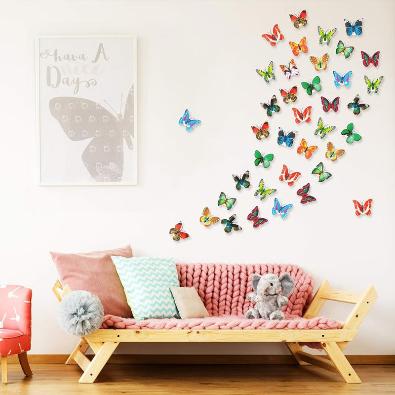 3D Butterfly Wall Art with LED Lighting Accent