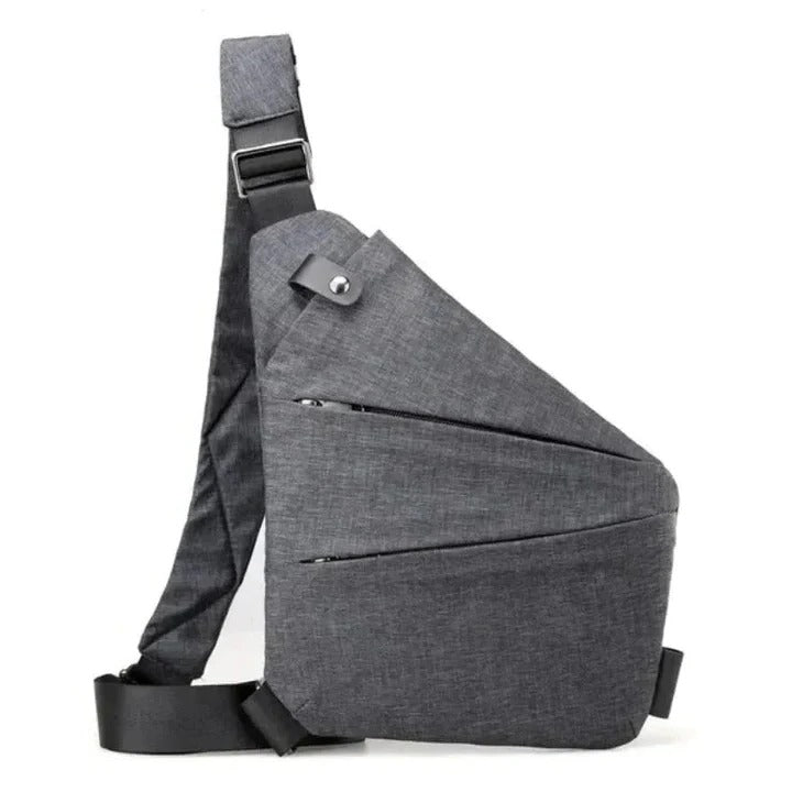 Water-Resistant Crossbody Sling Bag for All Genders with Adjustable Strap and Secure Zippers
