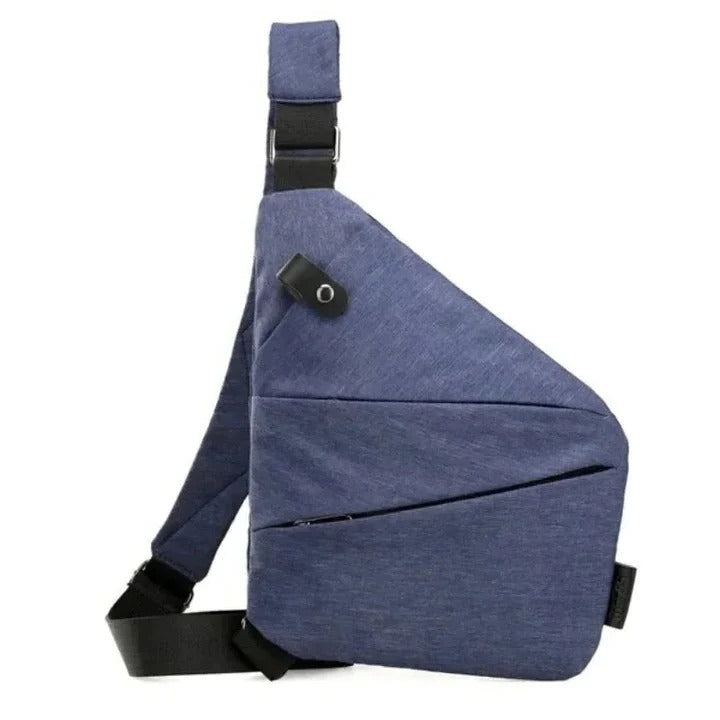 Water-Resistant Crossbody Sling Bag for All Genders with Adjustable Strap and Secure Zippers