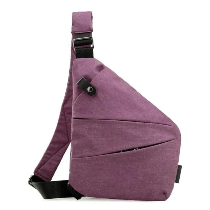 Water-Resistant Crossbody Sling Bag for All Genders with Adjustable Strap and Secure Zippers