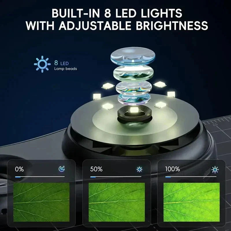 LED Light Handheld Microscope with Display