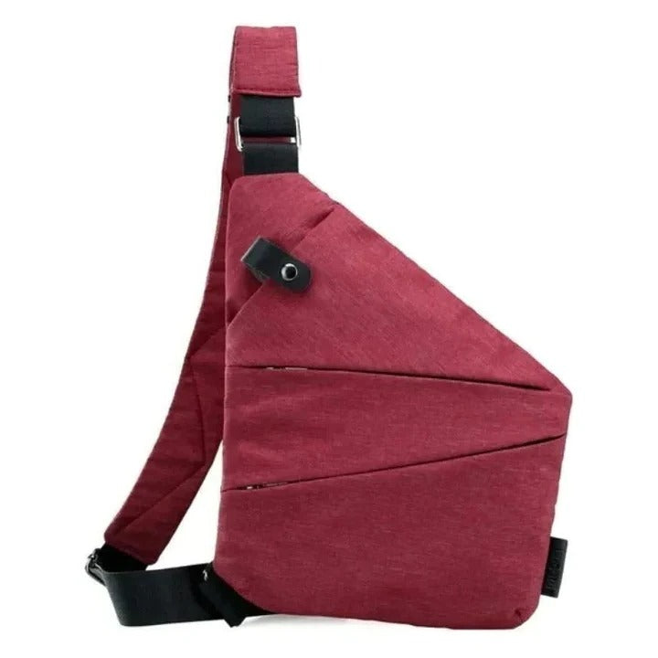 Water-Resistant Crossbody Sling Bag for All Genders with Adjustable Strap and Secure Zippers