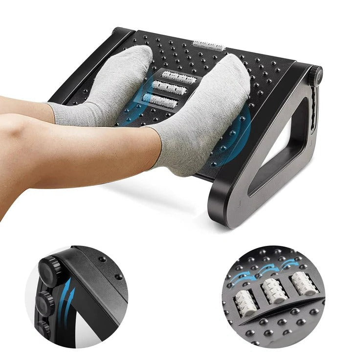 Non-Slip Under Desk Foot Rest Cushion with Adjustable Ergonomic Design