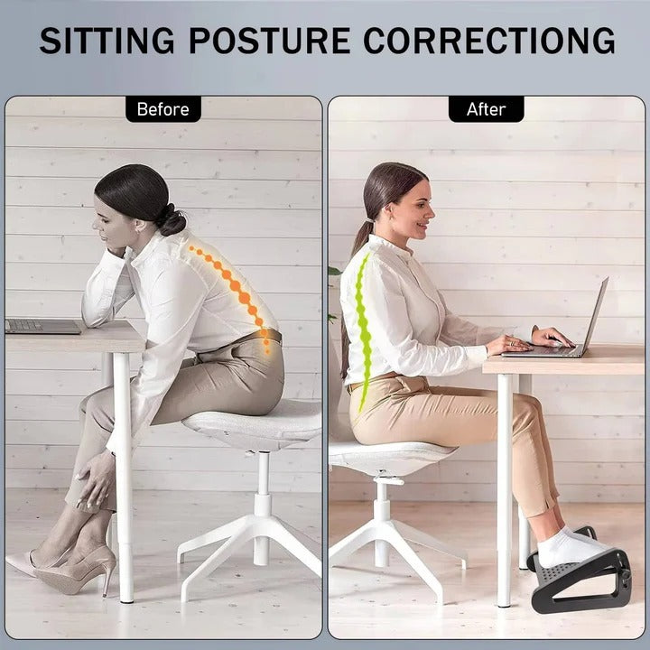 Non-Slip Under Desk Foot Rest Cushion with Adjustable Ergonomic Design