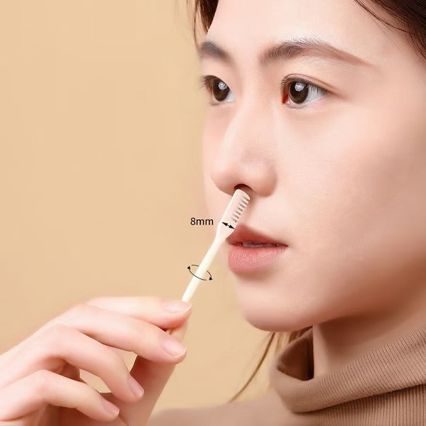 Gentle and Precise Nose Hair Trimmer with Safety Shield