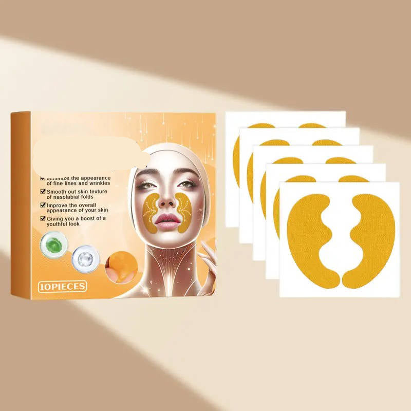 10-Pack Moisturizing Facial Patches for Laugh Lines