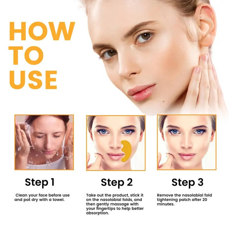 10-Pack Moisturizing Facial Patches for Laugh Lines