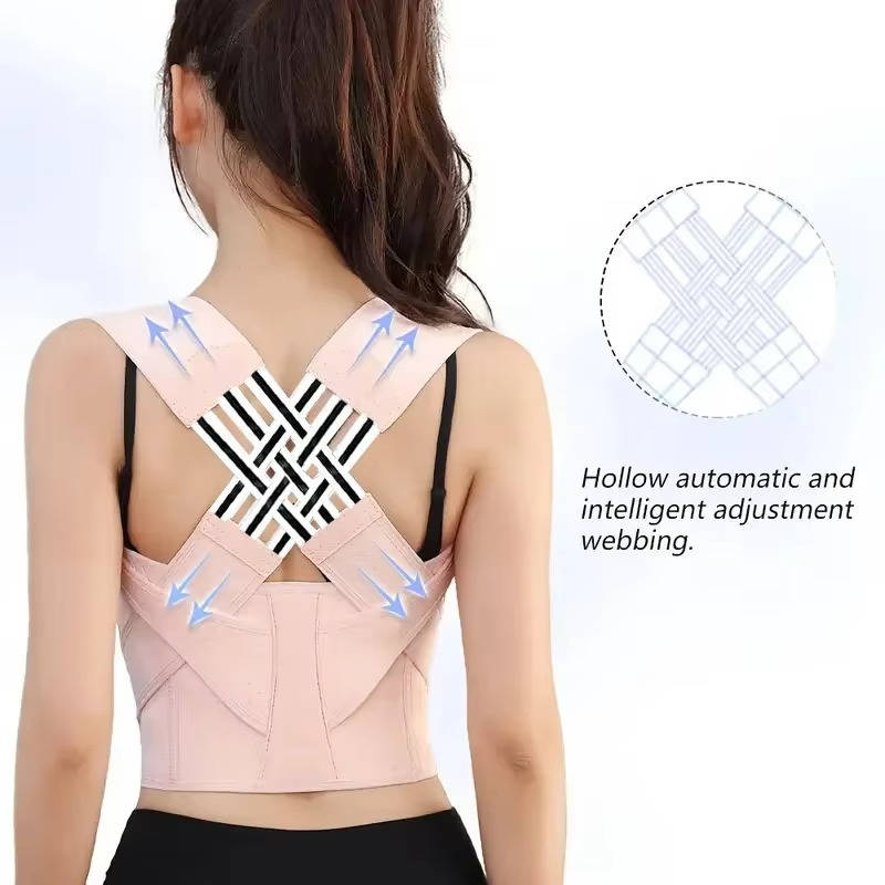 Breathable Shoulder Strap Posture Support Brace with Adjustable Fit