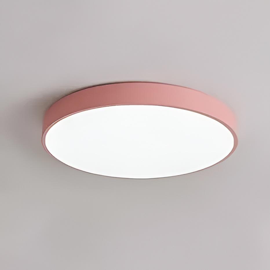 Round Flat LED Ceiling Fixture for Kitchen, Bathroom, Living Room, Bedroom