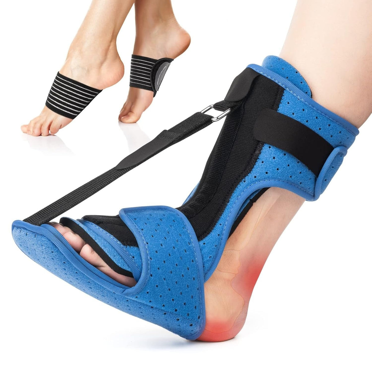 Plantar Fasciitis Support Night Splint with Aluminum Brace
