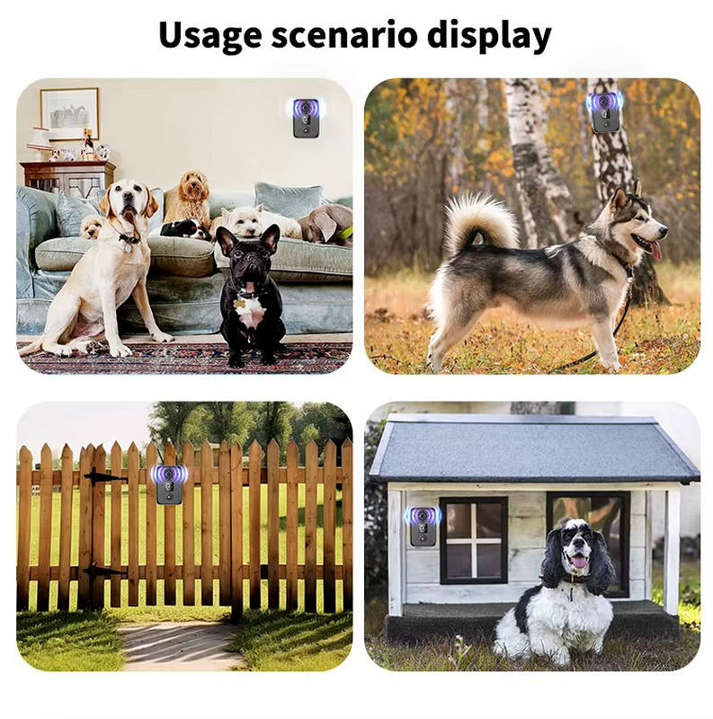 Rechargeable Ultrasonic Bark Training Device for Dogs with LED Display