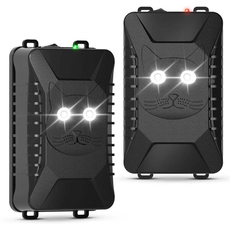 Set of 2 Ultrasonic Pest Repellers for Cars with LED Light