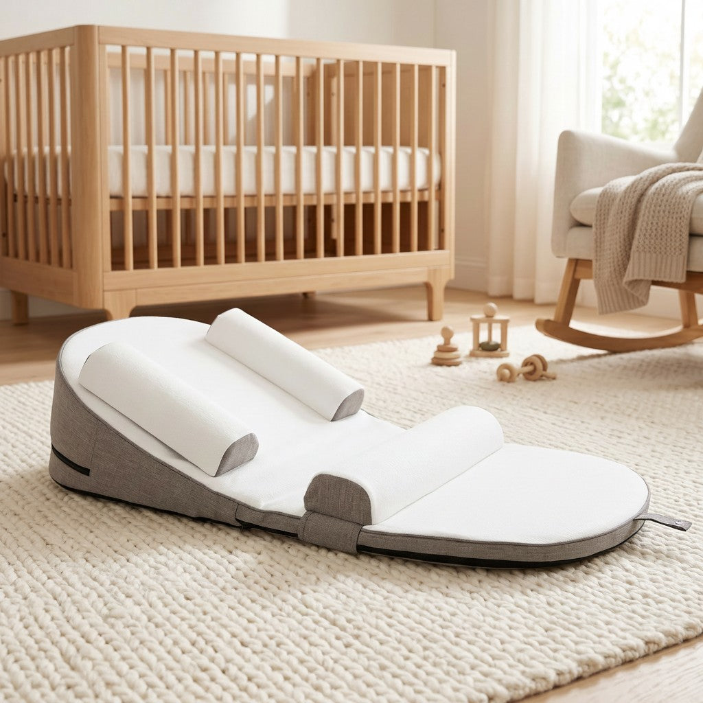 Memory Foam Infant Wedge Pillow with Reflux Support and Removable Cover