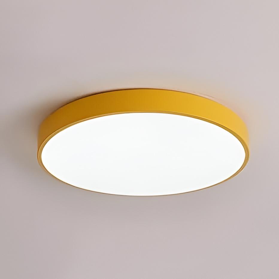 Round Flat LED Ceiling Fixture for Kitchen, Bathroom, Living Room, Bedroom