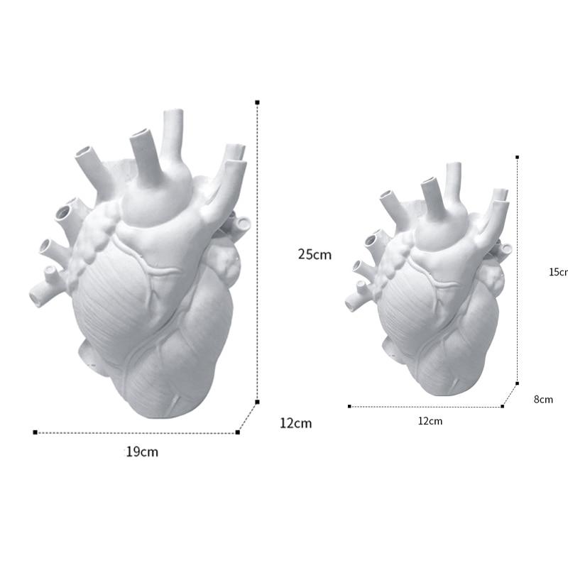 Ceramic Vase in Heart Shape – Artistic Anatomical Design
