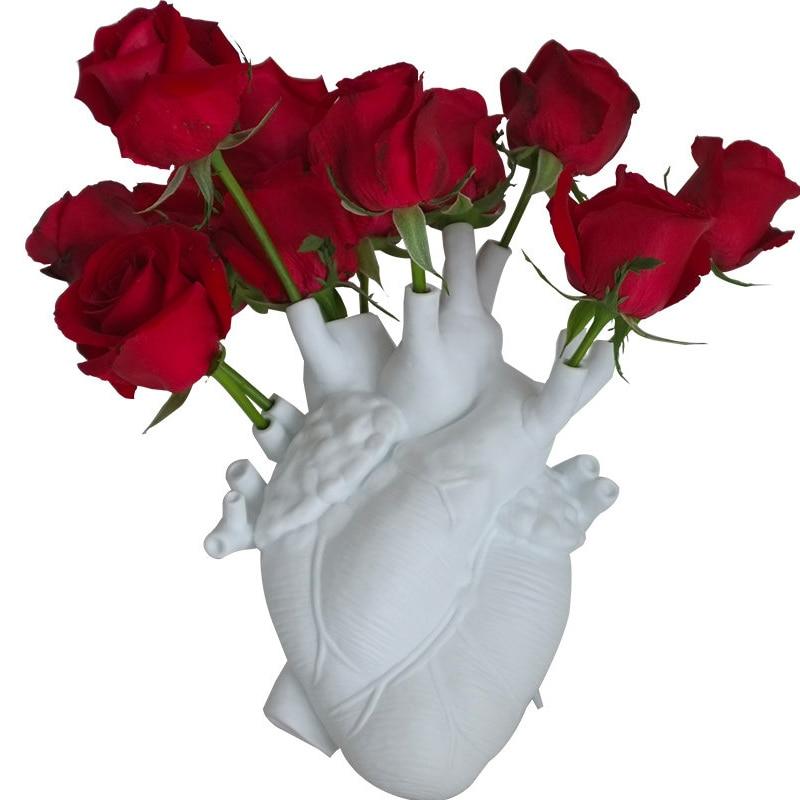 Ceramic Vase in Heart Shape – Artistic Anatomical Design