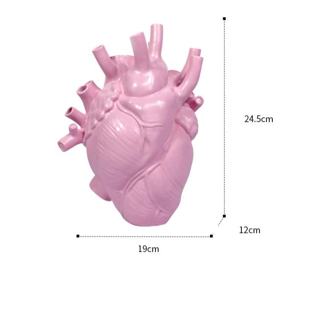 Ceramic Vase in Heart Shape – Artistic Anatomical Design