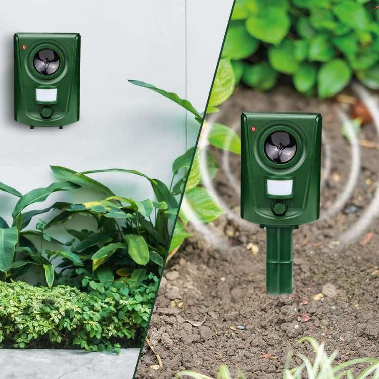 PIR Sensor Ultrasonic Cat Repeller - Waterproof for Indoor/Outdoor Use