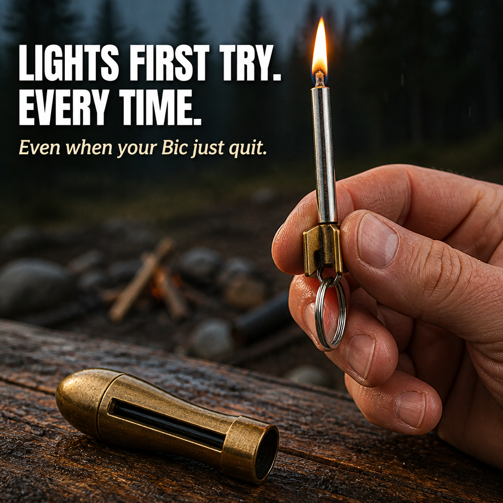 FlareForce™ — Spark a Flame Anywhere With One Strike of Steel